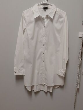 Neiman-Marcus  Long-Sleeve Shirt With Back Pleats